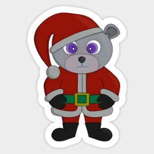 Christmas Santa Claus Bear Sticker